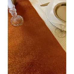 Glitter Premium Bordløber Orange
