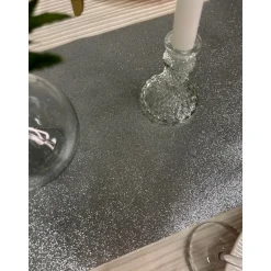 Glitter Premium Bordløber Sølv