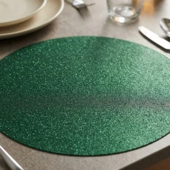 Glitter Premium Dækkeservietter Trægrøn
