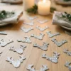 Glitter Rensdyrhoveder Konfetti Sølv