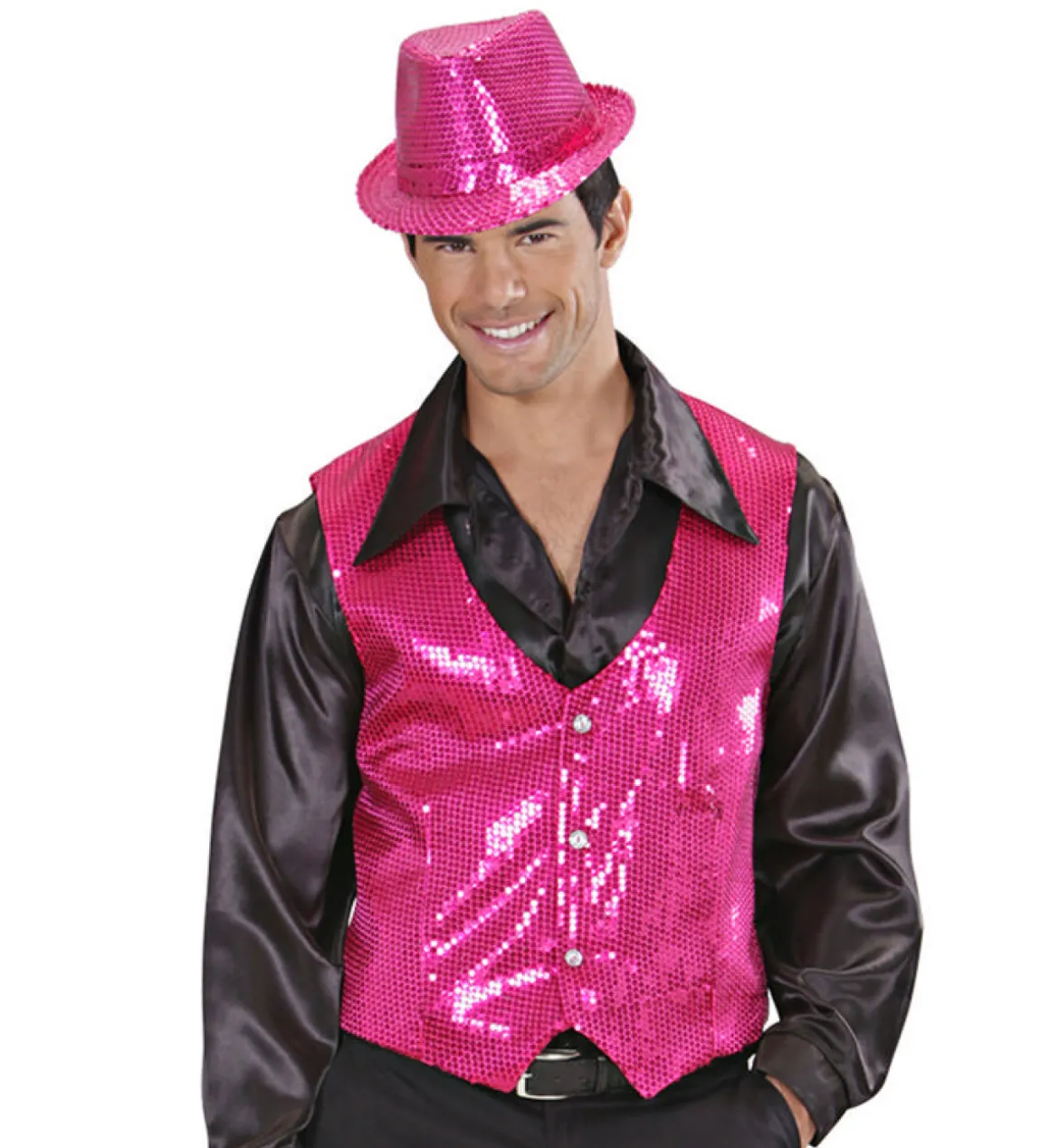 Glittervest Pink