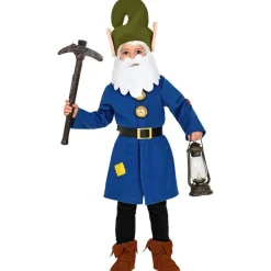 Gnom Blå Børnekostume