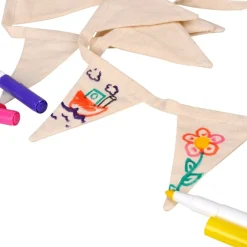 Goki® Mal Selv Bomuld Flagguirlande 9 Flag