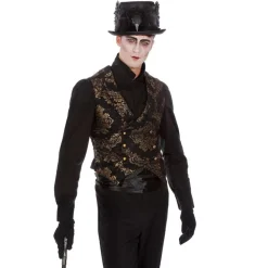 Gotisk Brokade Vest Kostume