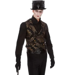 Gotisk Brokade Vest Kostume