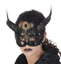Gotisk Dæmon Maske Sort