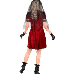 Gotisk Vampyrbrud Kostume Bordeaux