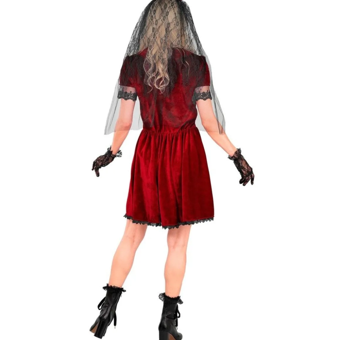 Gotisk Vampyrbrud Kostume Bordeaux