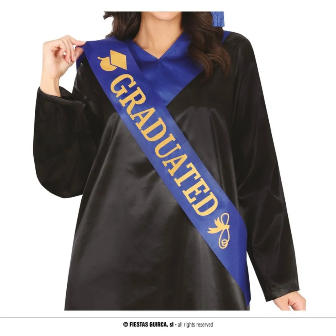 Graduated Student Skråbånd Blå