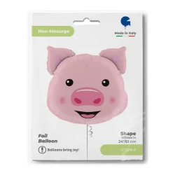 Gris Hoved Folieballon