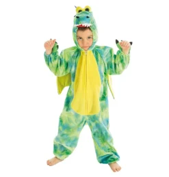 Grøn Drage Børnekostume