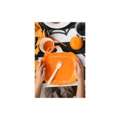 Græskar Paptallerkener Orange