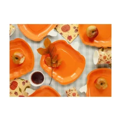 Græskar Paptallerkener Orange