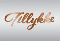 Guirlande Tillykke Kobber