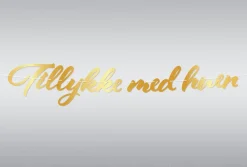Guirlande Tillykke Med Huen Guld