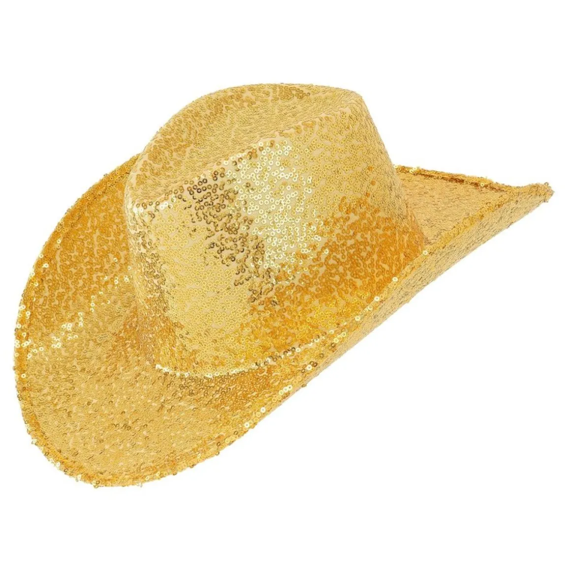 Guld Cowboyhat Med Pailletter