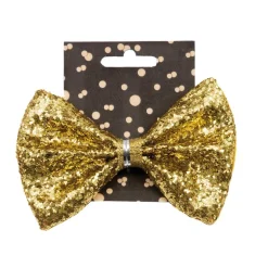 Guld Glimmer Butterfly Med Elastik