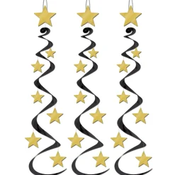 Guld/Sort Stjerne Hvirvler