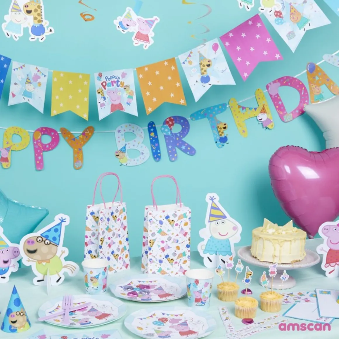 Gurli Gris® Peppa's Party Backdrop