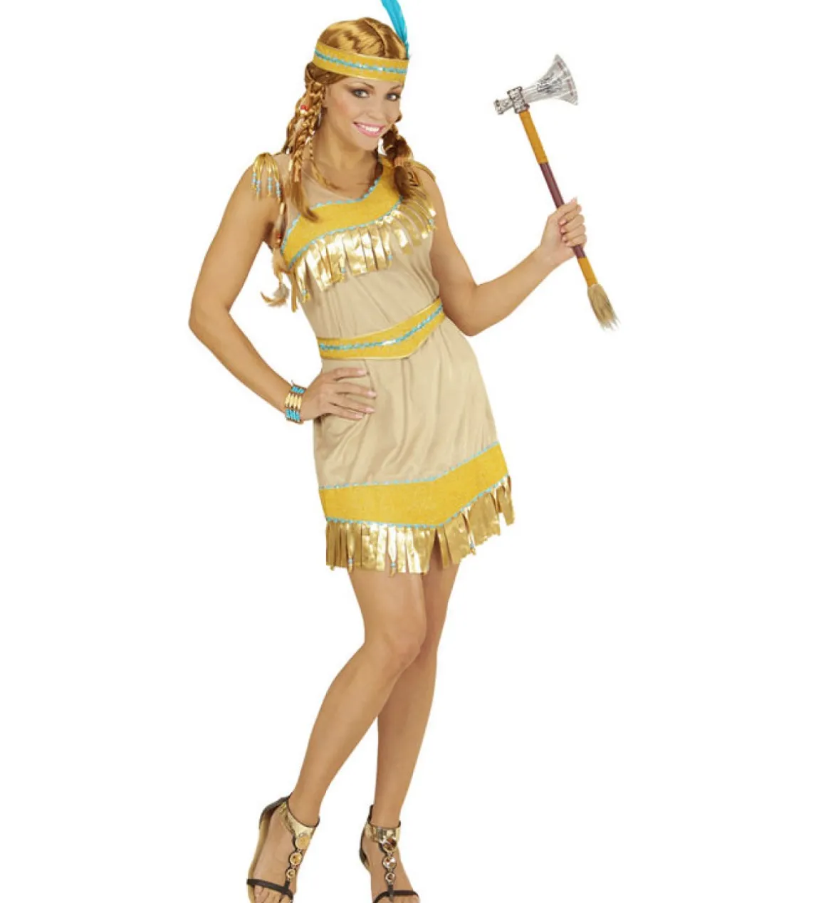 Gylden Indianerbabe Kostume