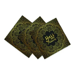 Hajj Mubarak Servietter Sort/Guld