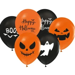 Halloween Balloner Orange/Sort