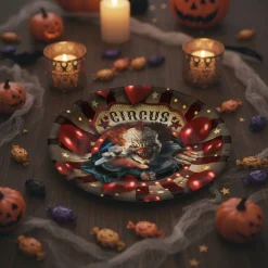 Halloween Cirkus Paptallerkener
