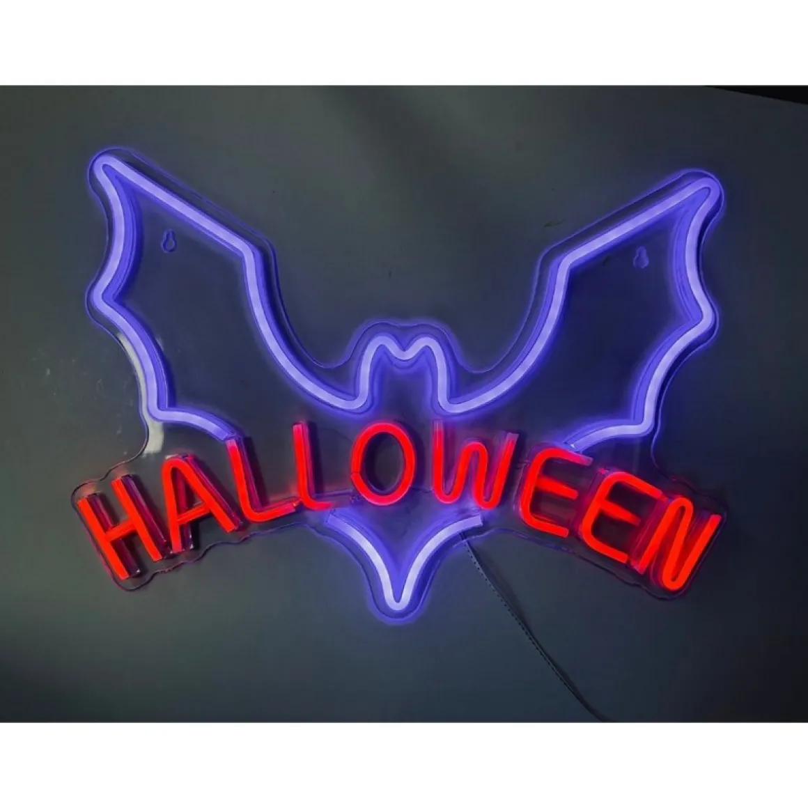 Halloween Flagermus LED Neon Skilt