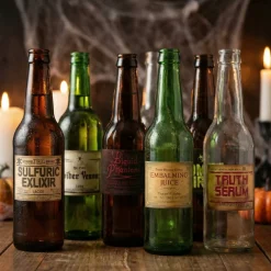 Halloween Flaskeetiketter