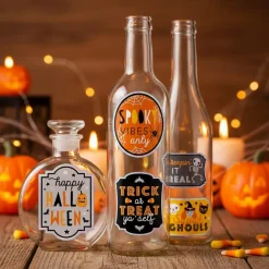 Halloween Flaske Klistermærker