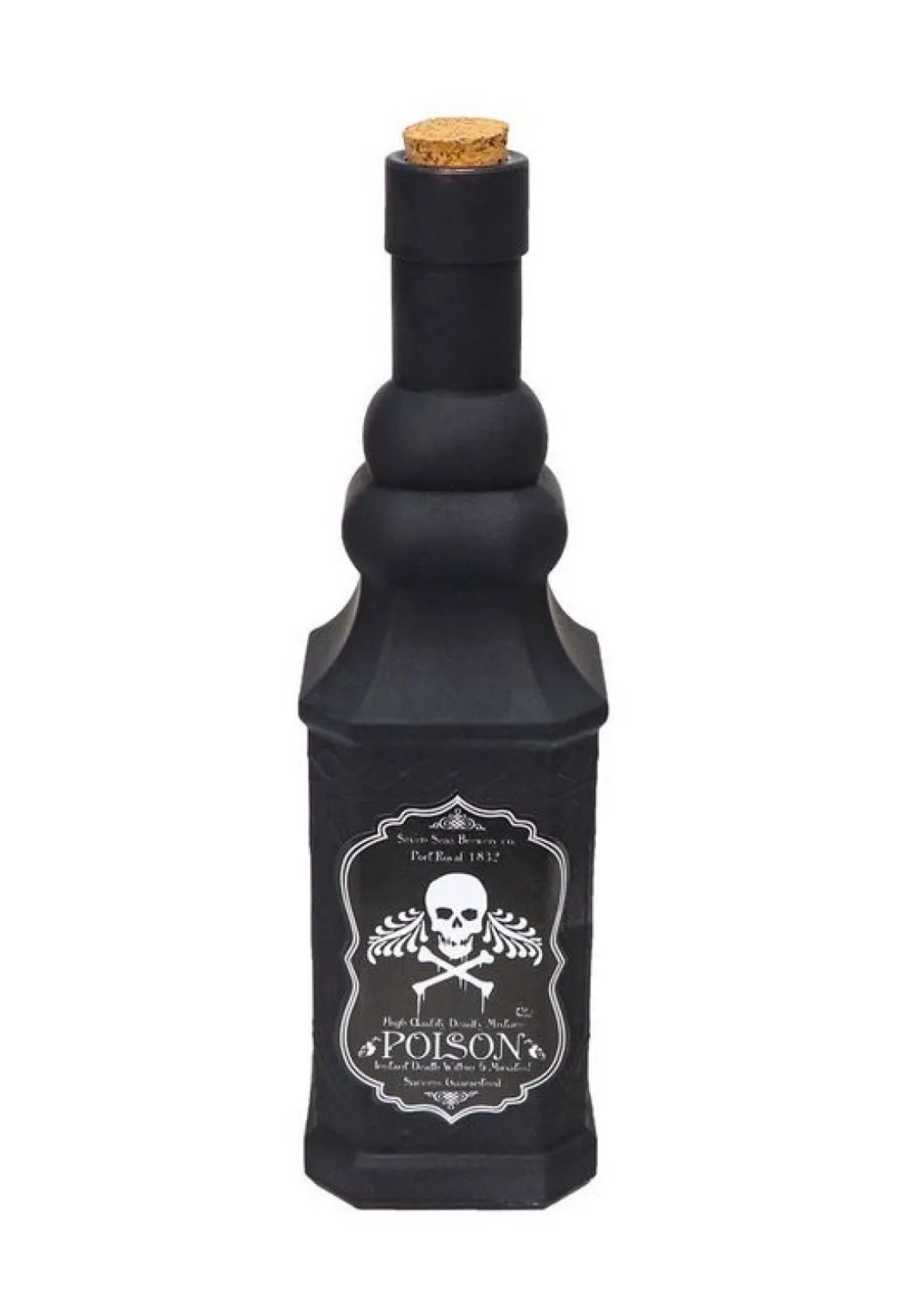 Halloween Giftflaske Sort