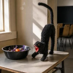 Halloween Kat Dekoration Sort