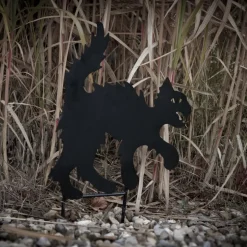 Halloween Kat Metal Silhuet