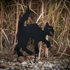 Halloween Kat Metal Silhuet