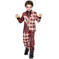 Halloween Klovn Jakkesæt Børnekostume