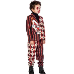 Halloween Klovn Jakkesæt Børnekostume