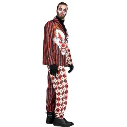 Halloween Klovn Kostume Rød/Hvid