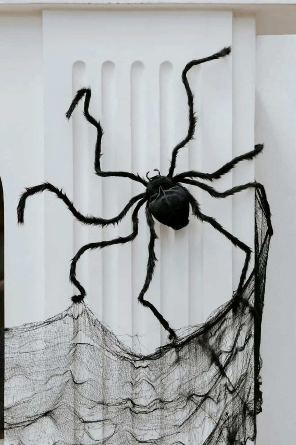 Halloween Stofbaggrund Sort