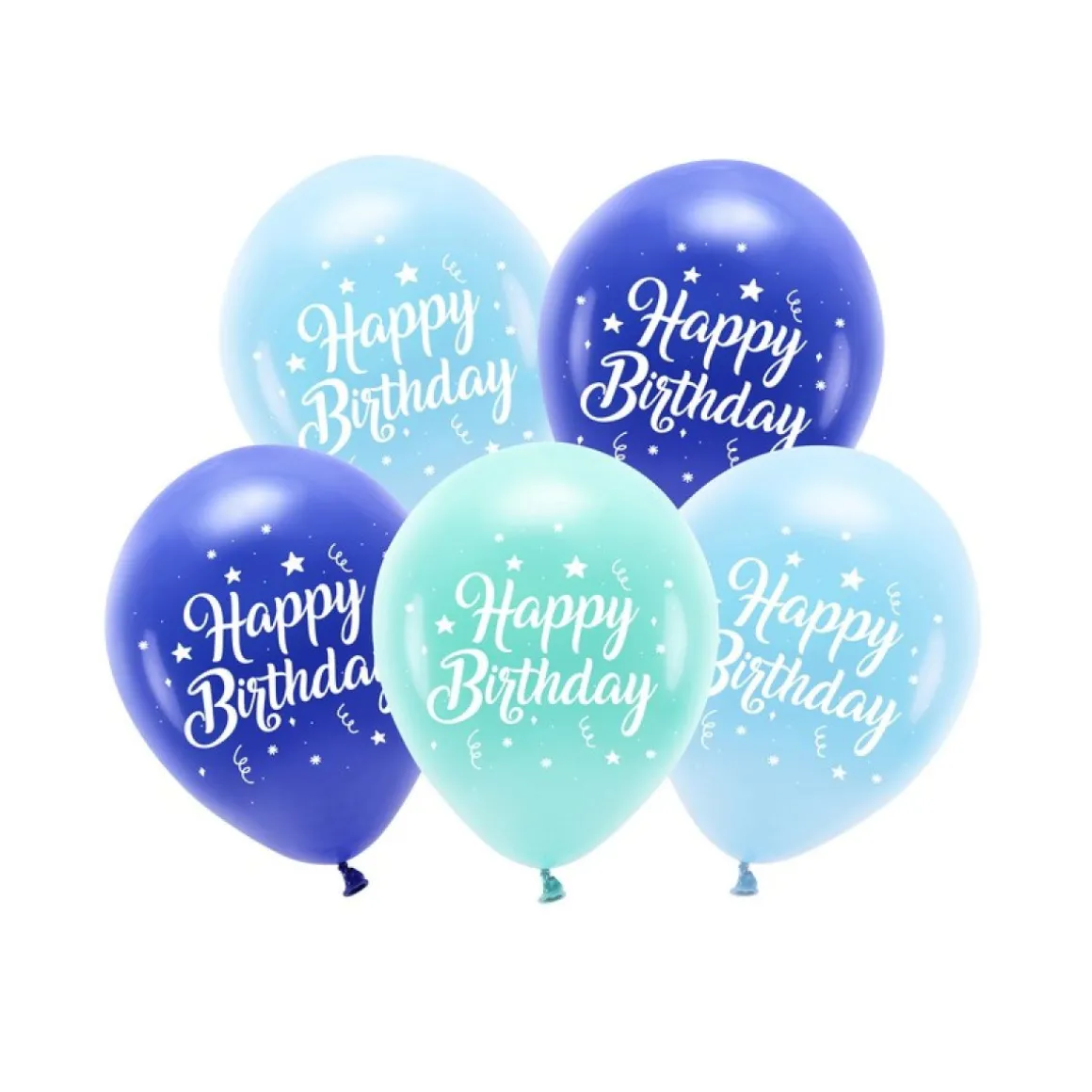 Happy Birthday Balloner Blå