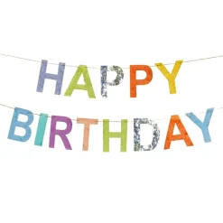 Happy Birthday Bogstavsguirlande Multi