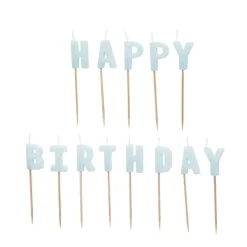 Happy Birthday Kagelys Lyseblå