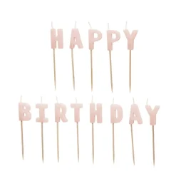 Happy Birthday Kagelys Lyserød