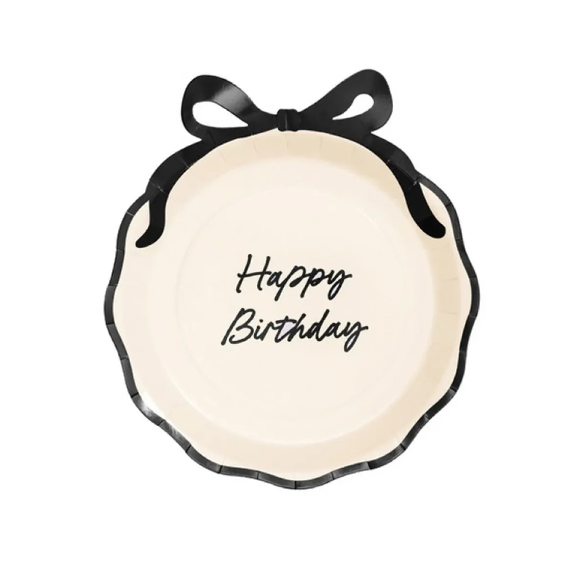 Happy Birthday Sløjfe Tallerkener