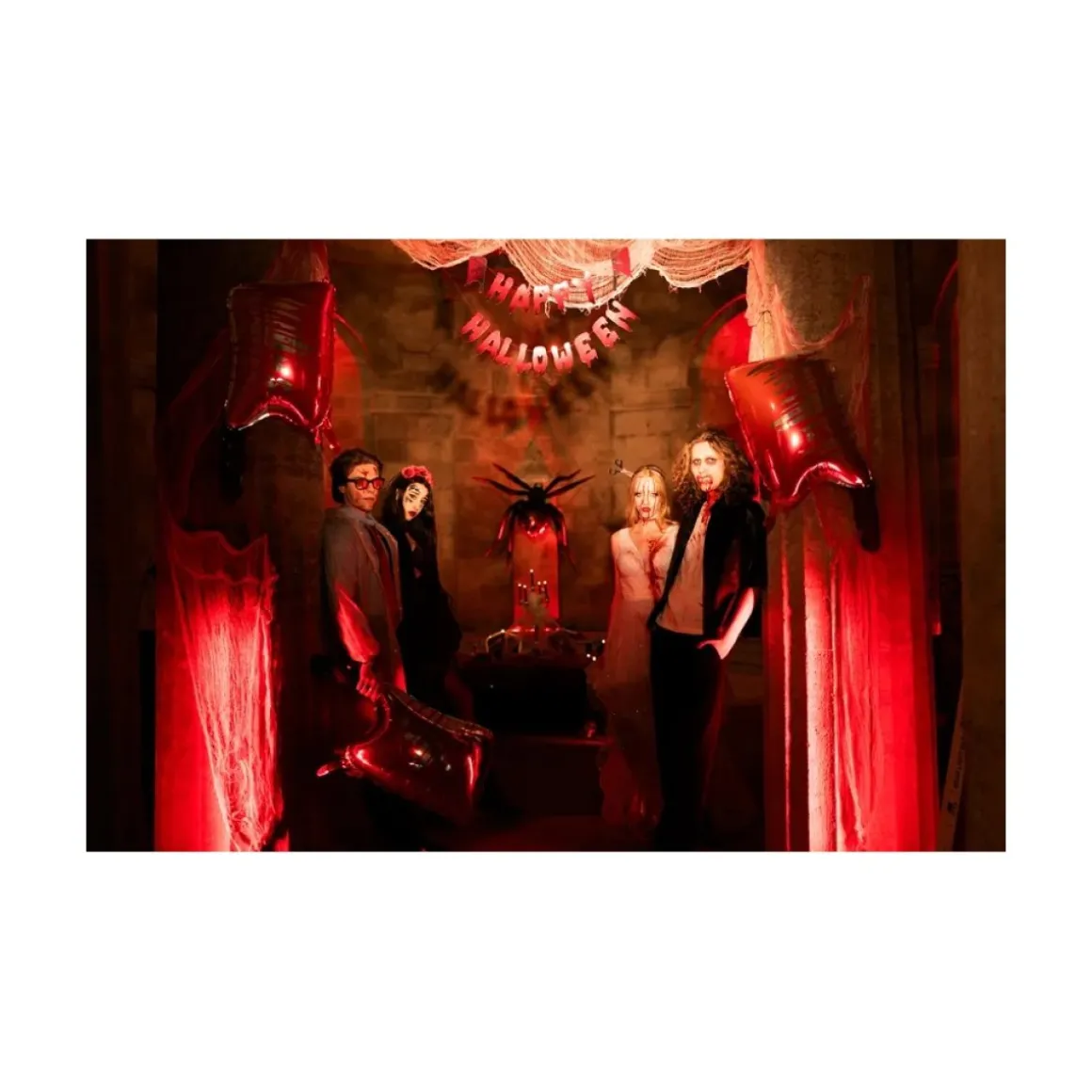 Happy Halloween Kødøkse Papirbanner