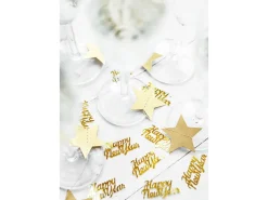 Happy New Year Konfetti Guld