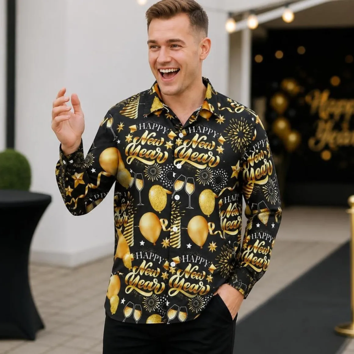 Happy New Year Skjorte