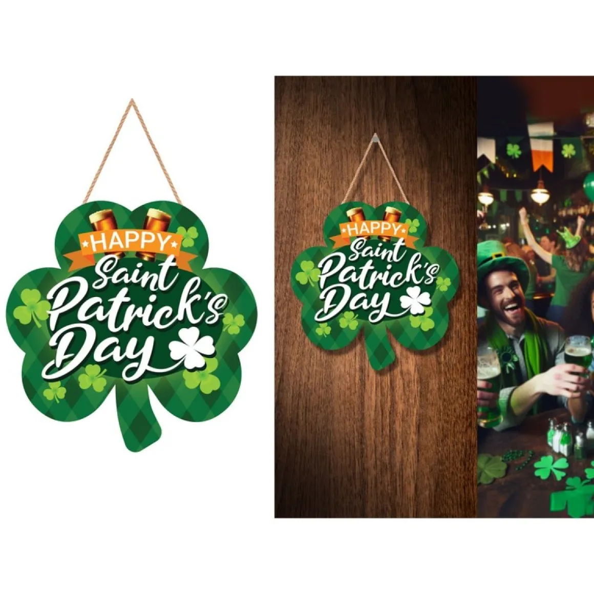 Happy St. Patrick’s Day Træskilt