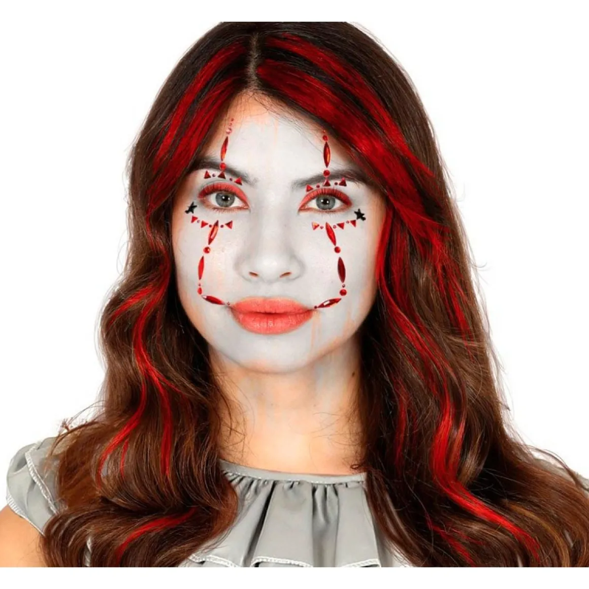 Harlekin Klovn Ansigtssmykker