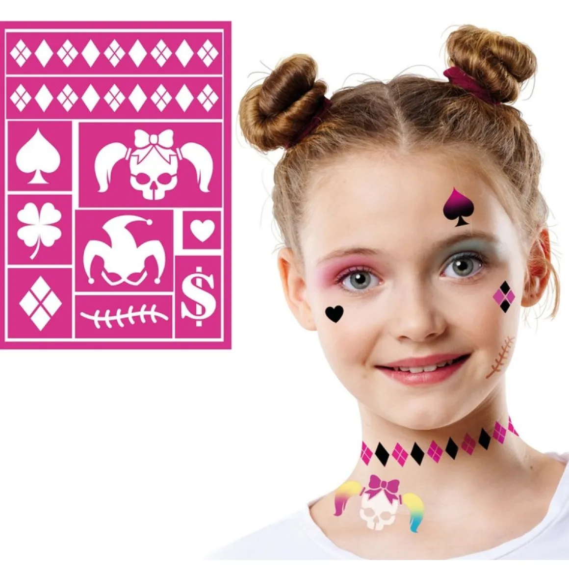 Harley Quinn Makeup Skabelon