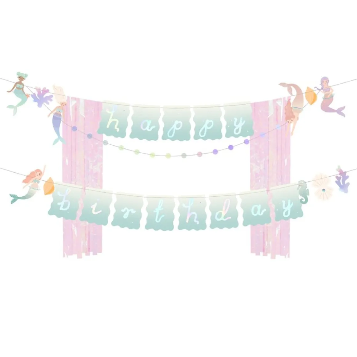 Havfrue Happy Birthday Banner